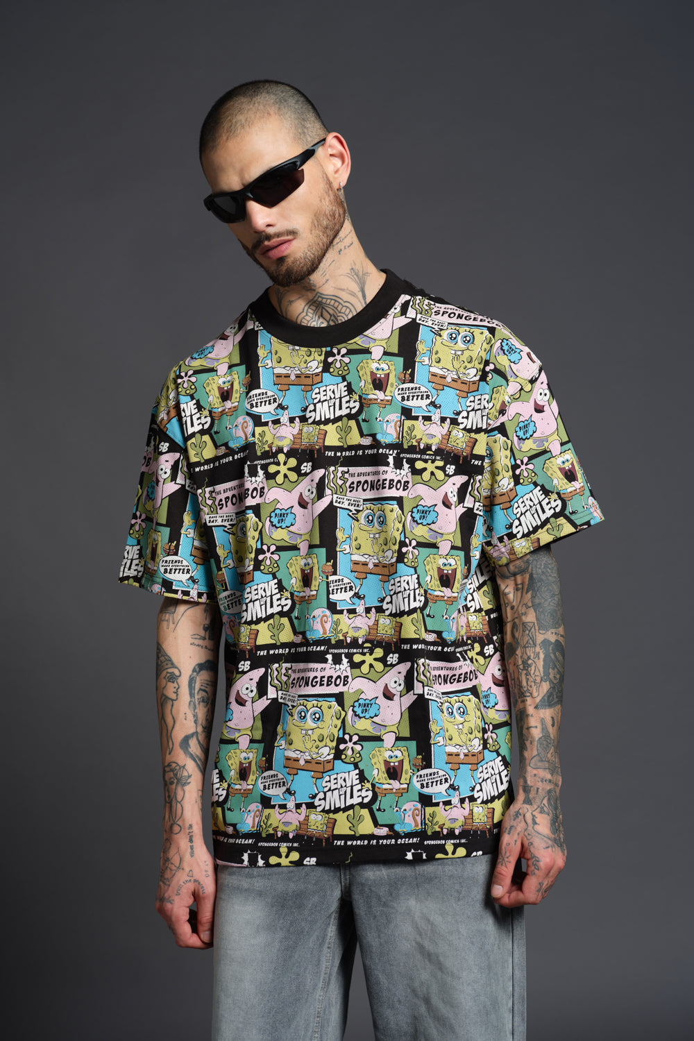 The Adventure Of SpongeBob Oversized T-shirt