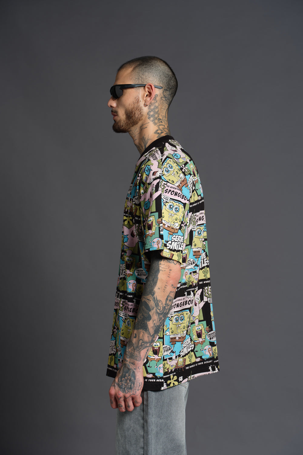 The Adventure Of SpongeBob Oversized T-shirt