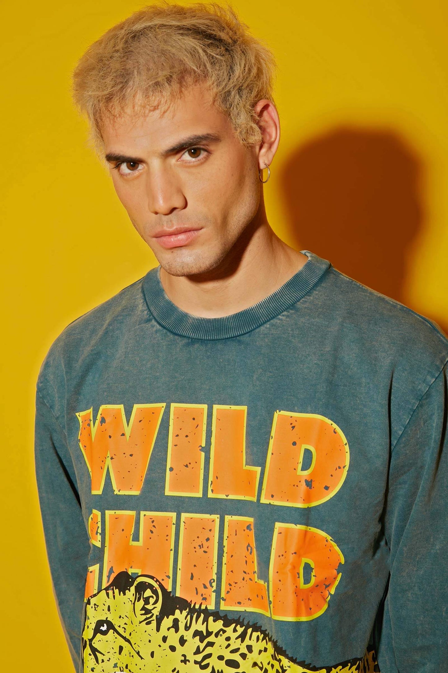 Untamed Faded Effect Heavyweight Sweatshirt