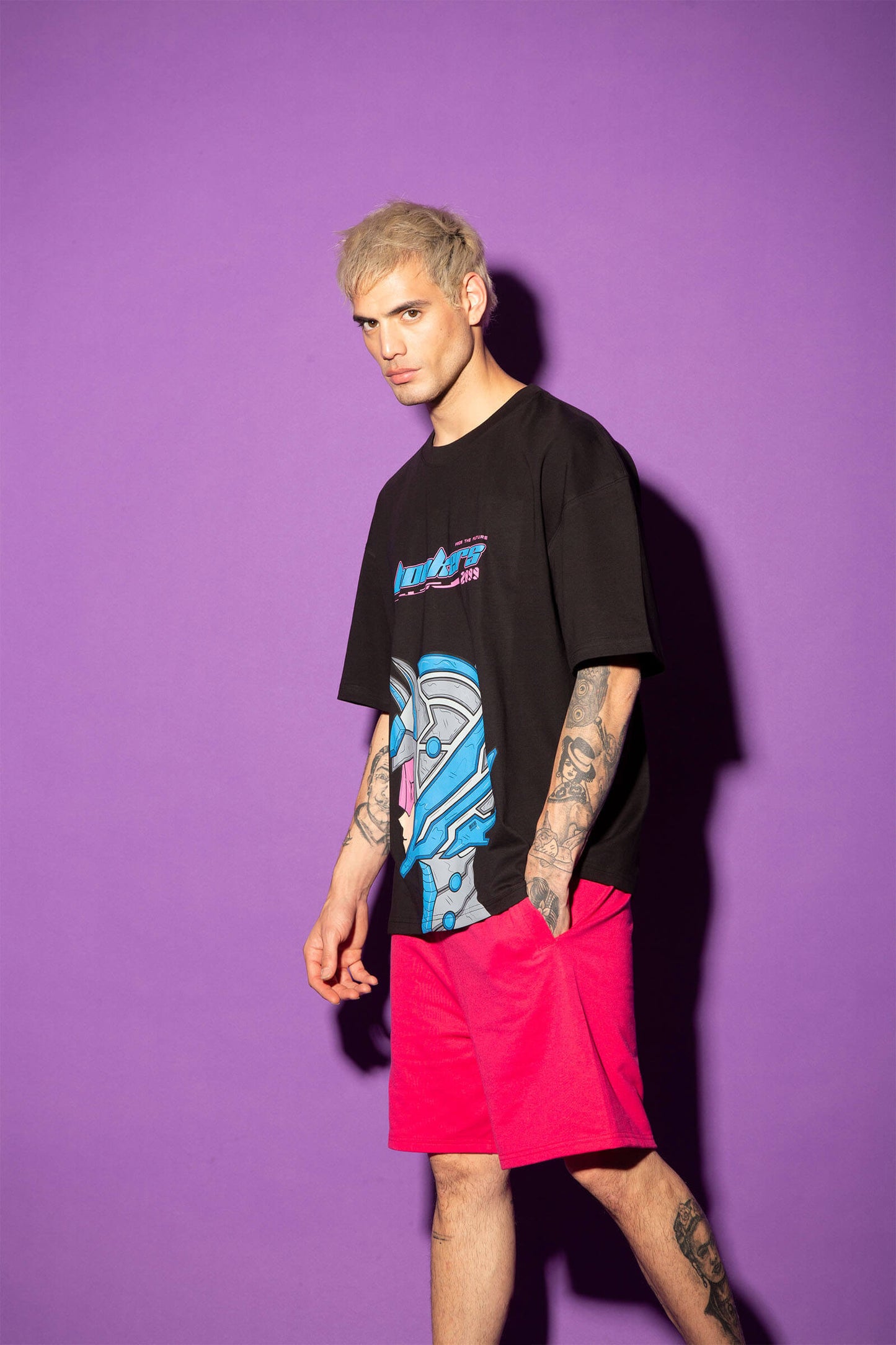 Bonkers Futuristic Oversized T-Shirt