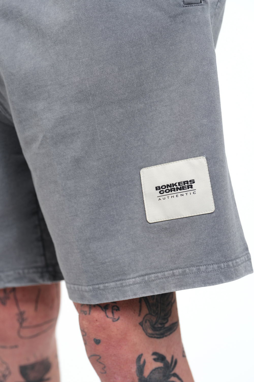 Grey Heavyweight Faded Shorts