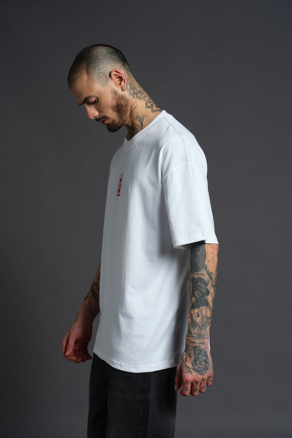 Love Hurts Embroidered Premium Oversized T-shirt
