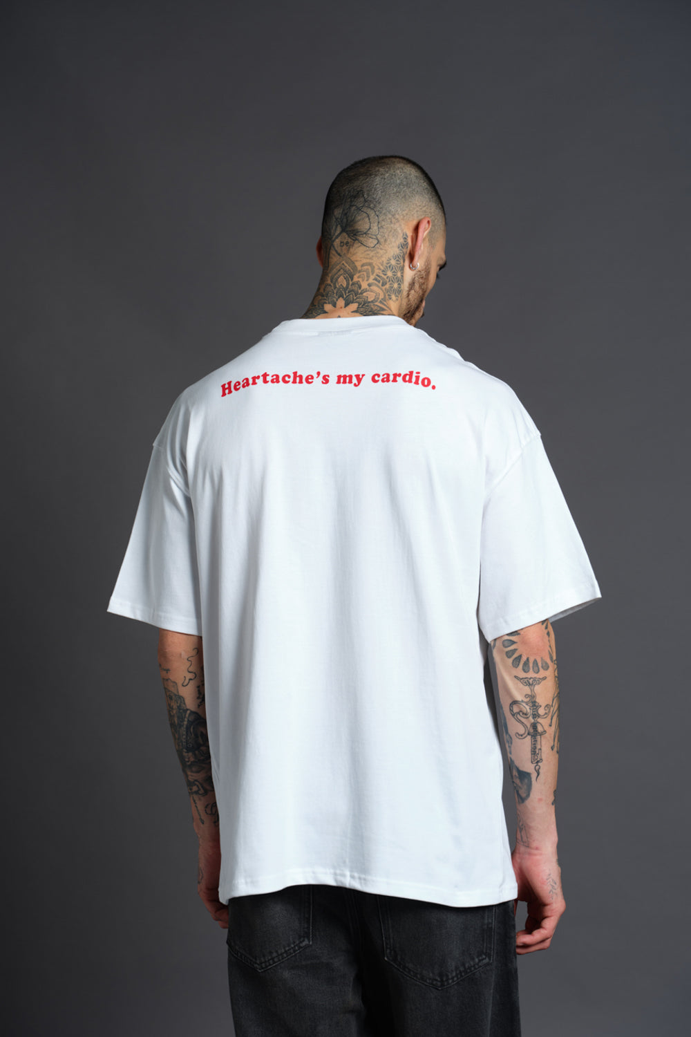 Love Hurts Embroidered Premium Oversized T-shirt