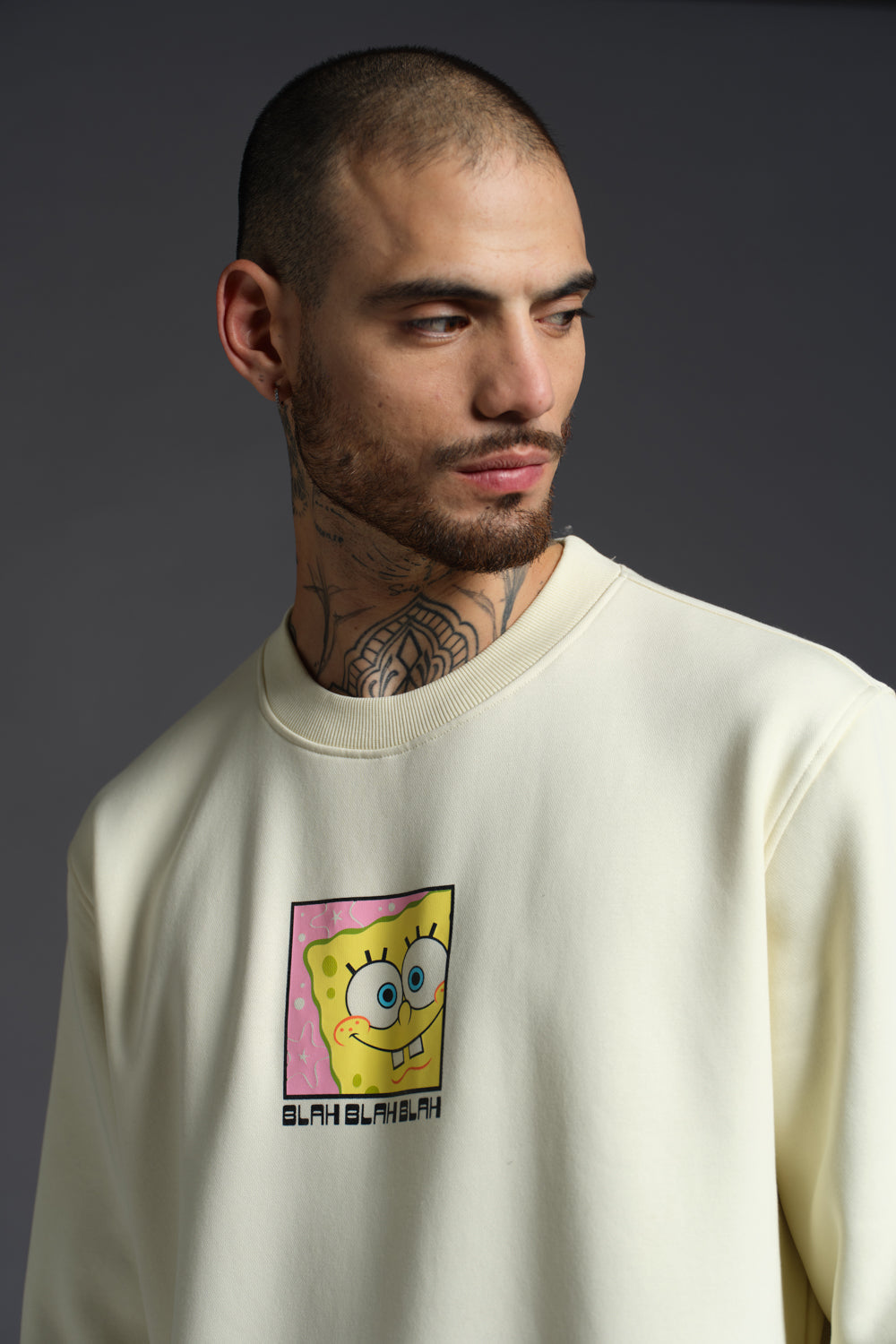 Off White SpongeBob Sweatshirt