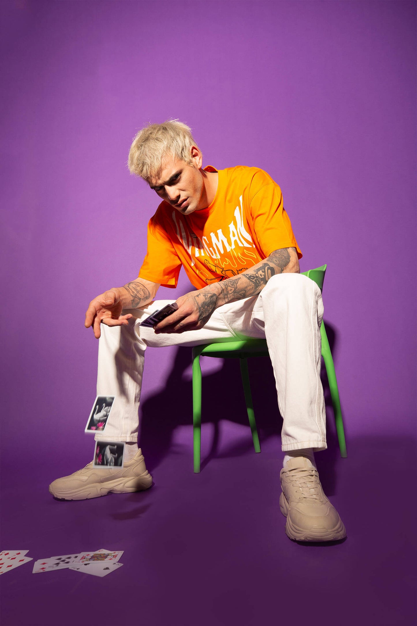 Orange Wingman Oversized T-Shirt