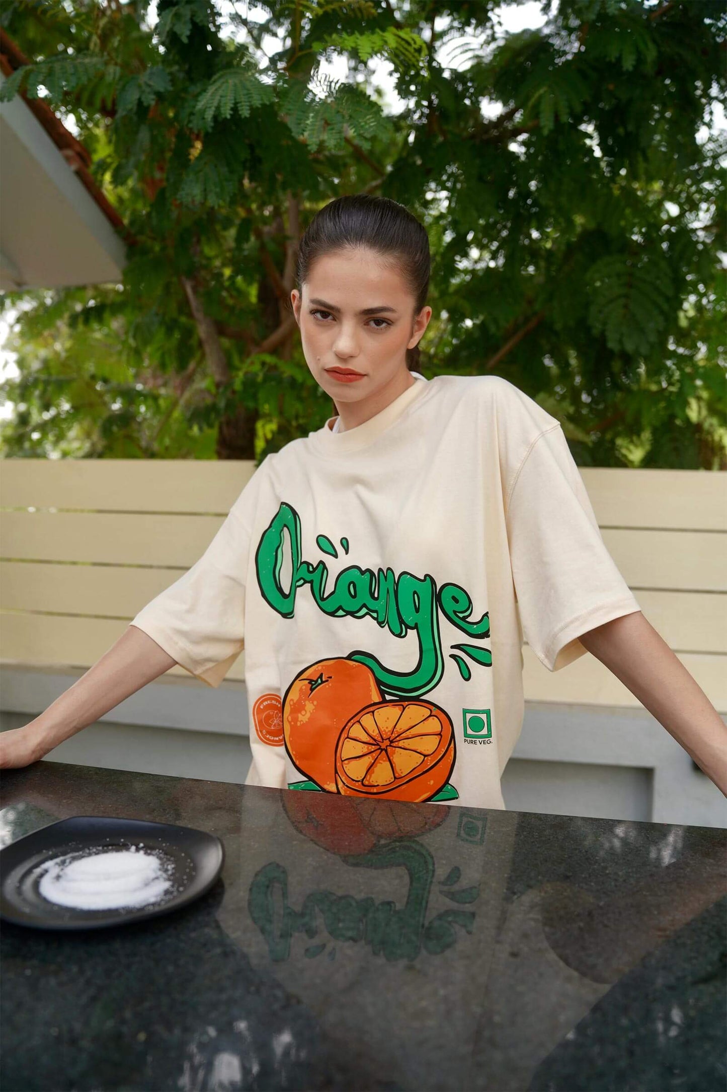 Orange Oversized T-shirt