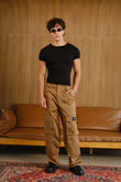 Dusty Brown 8 Pockets Cargo Pant
