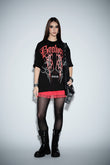 Crimson Thorns Oversized T-shirt