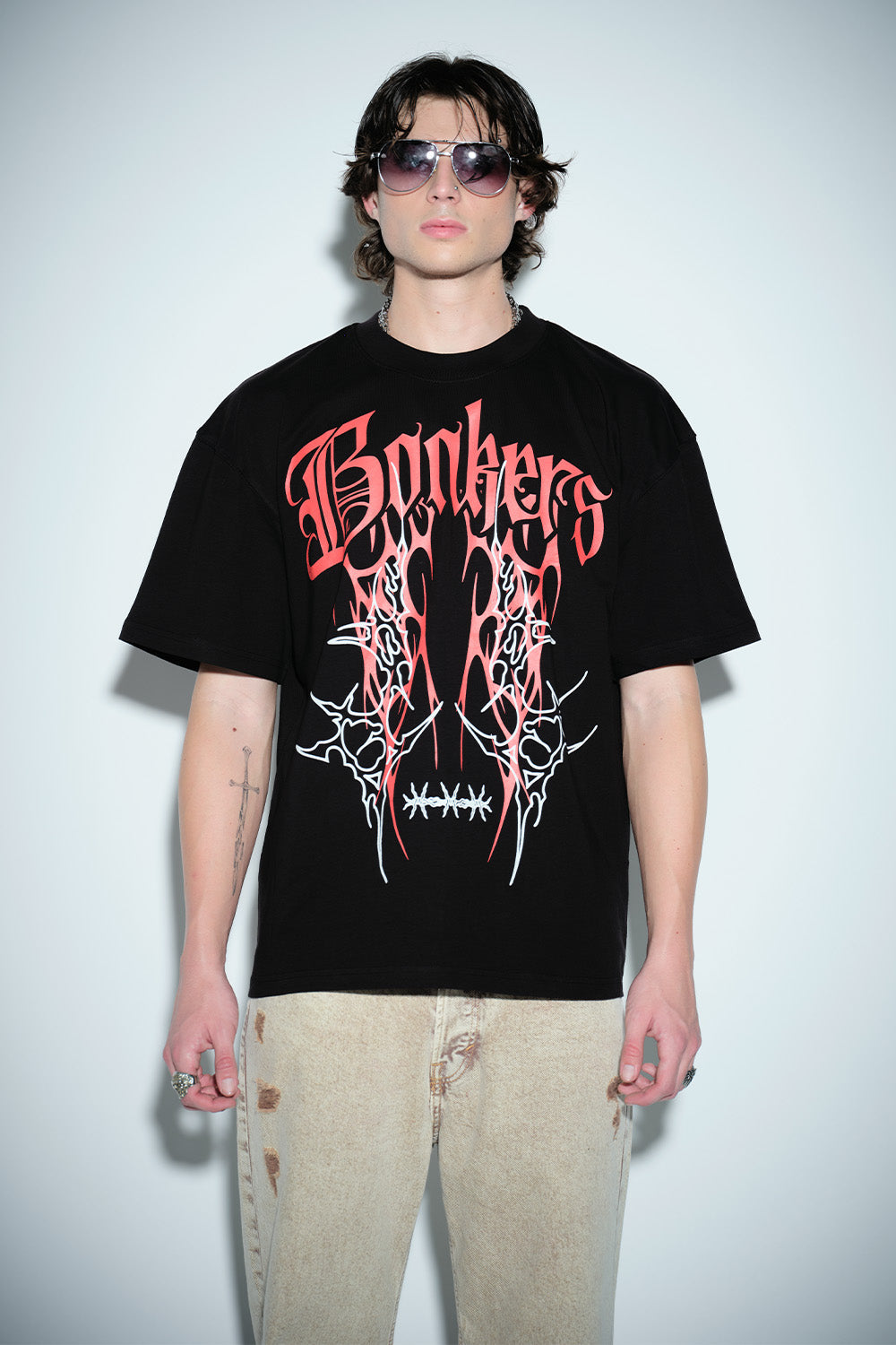 Crimson Thorns Oversized T-shirt