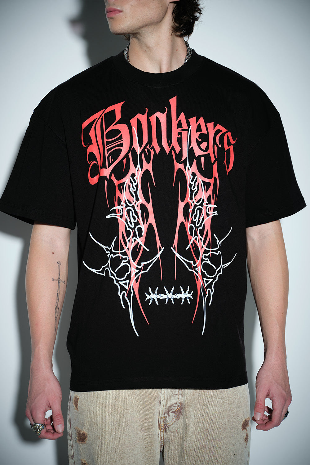 Crimson Thorns Oversized T-shirt