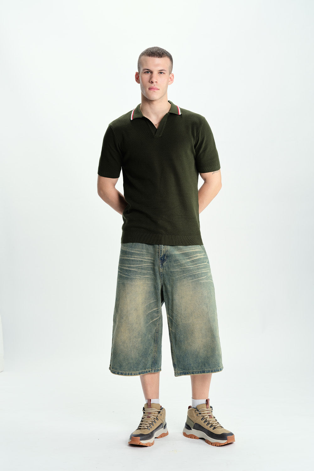 Field Olive Knit Polo