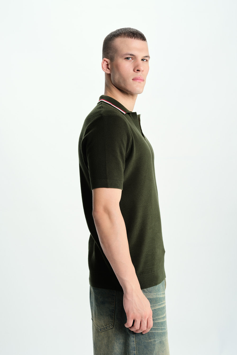 Field Olive Knit Polo