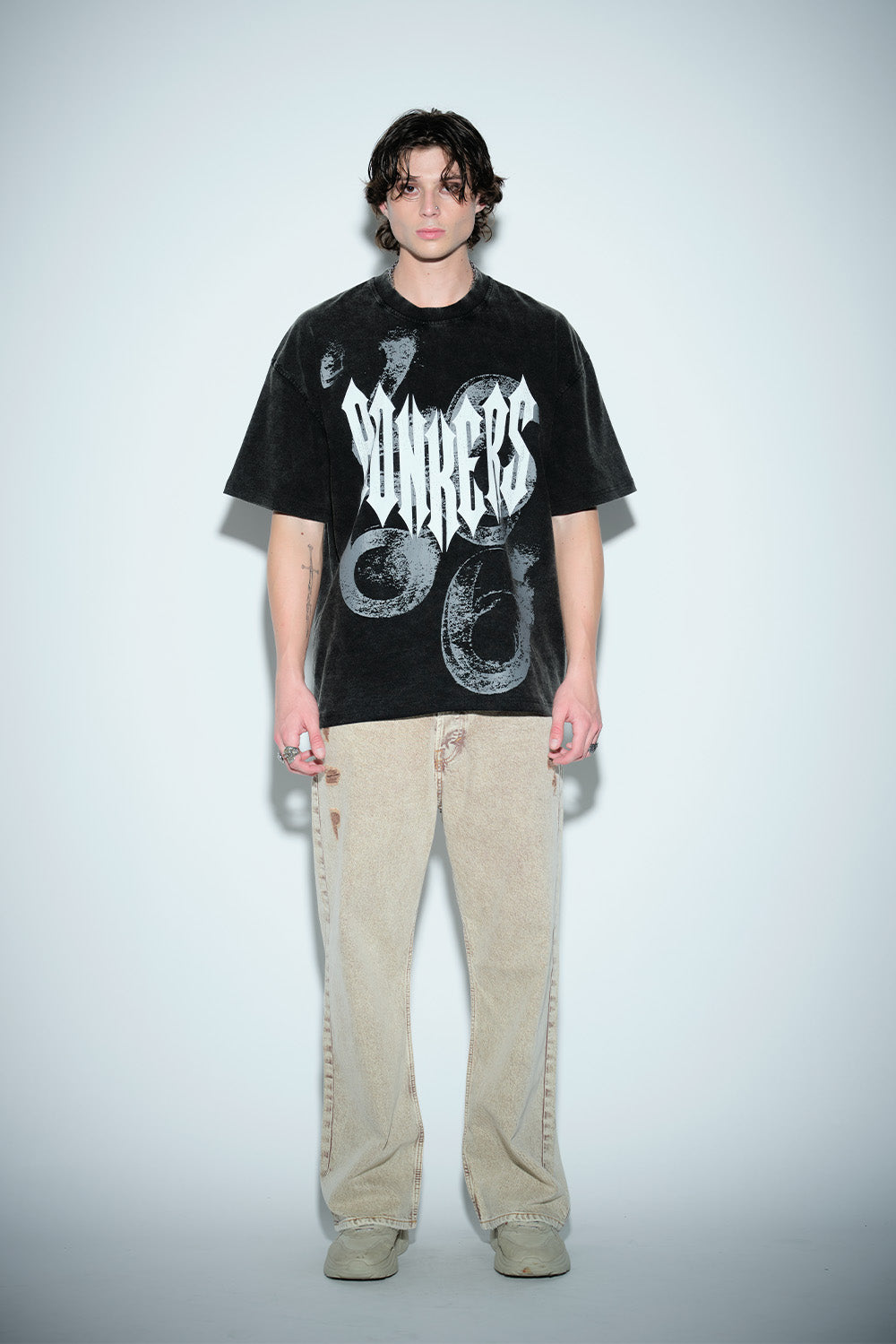 Gothic Spikes Oversized T-shirt