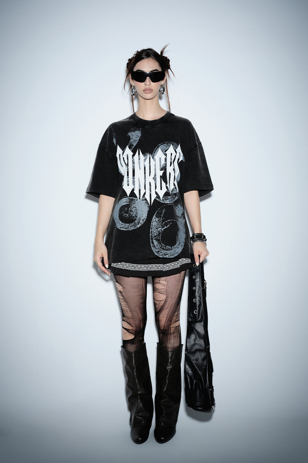 Gothic Spikes Oversized T-shirt