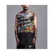 HUEMN Graffiti Sleeveless T-shirt
