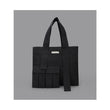HUEMN Pocket Detailed Zippered Tote (Black)