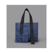 HUEMN Pocket Detailed Zippered Tote (Indigo)
