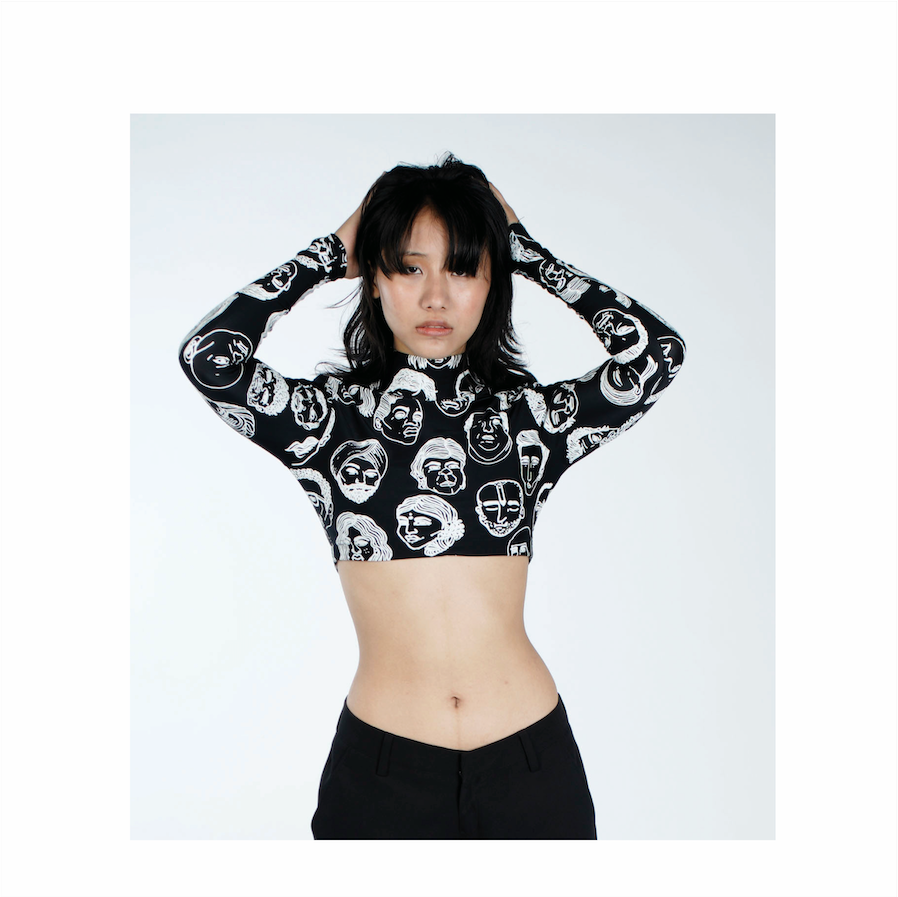 Second Skin Diversity Crop Top(Black)