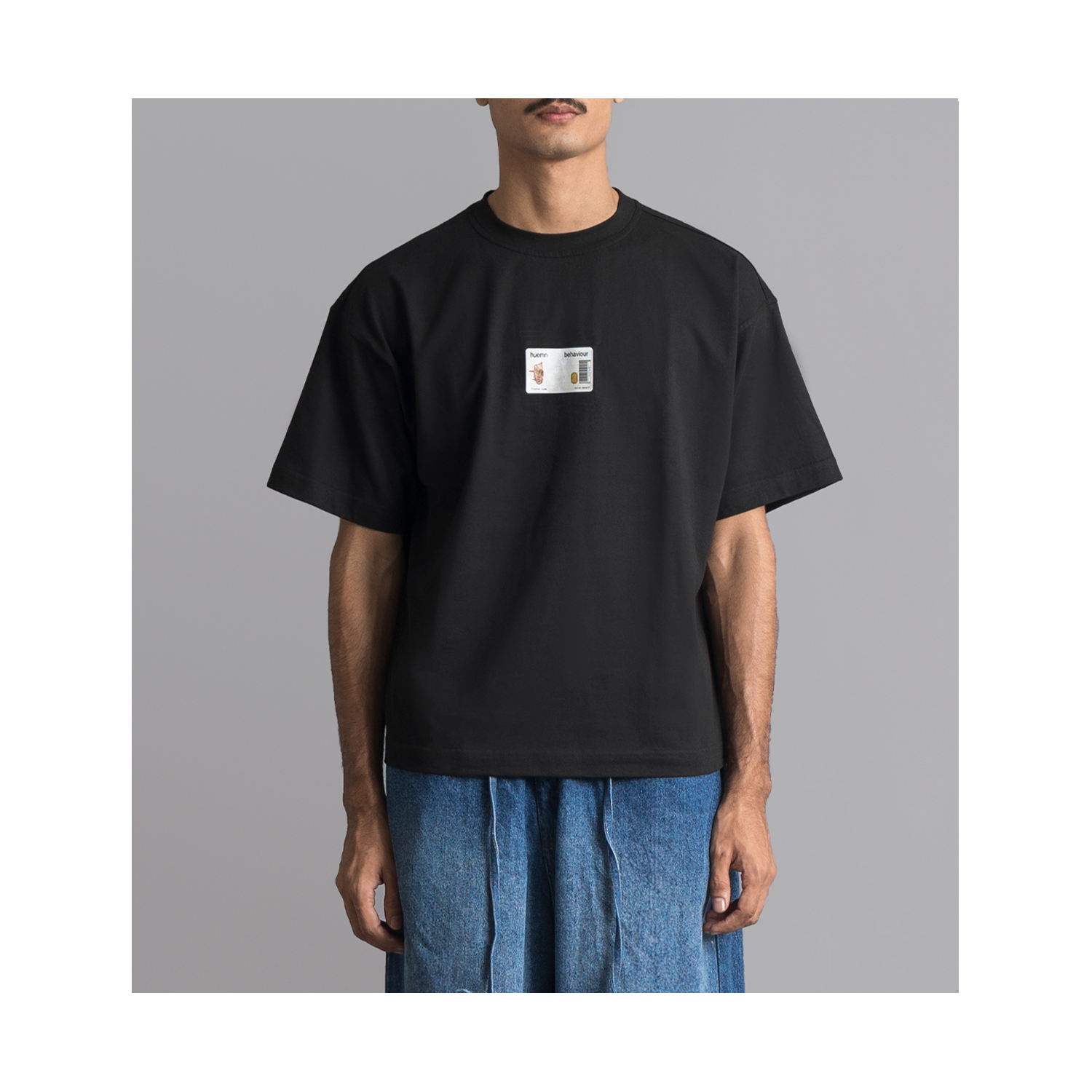 'Behaviour' ID card T-shirt (Black)