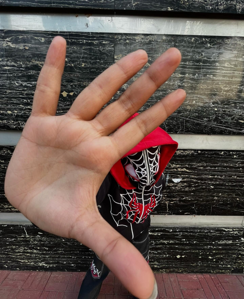 SPIDERMAN HOODIE FULL ZIP UP  AT MERCY WEAR - Prime Fitz