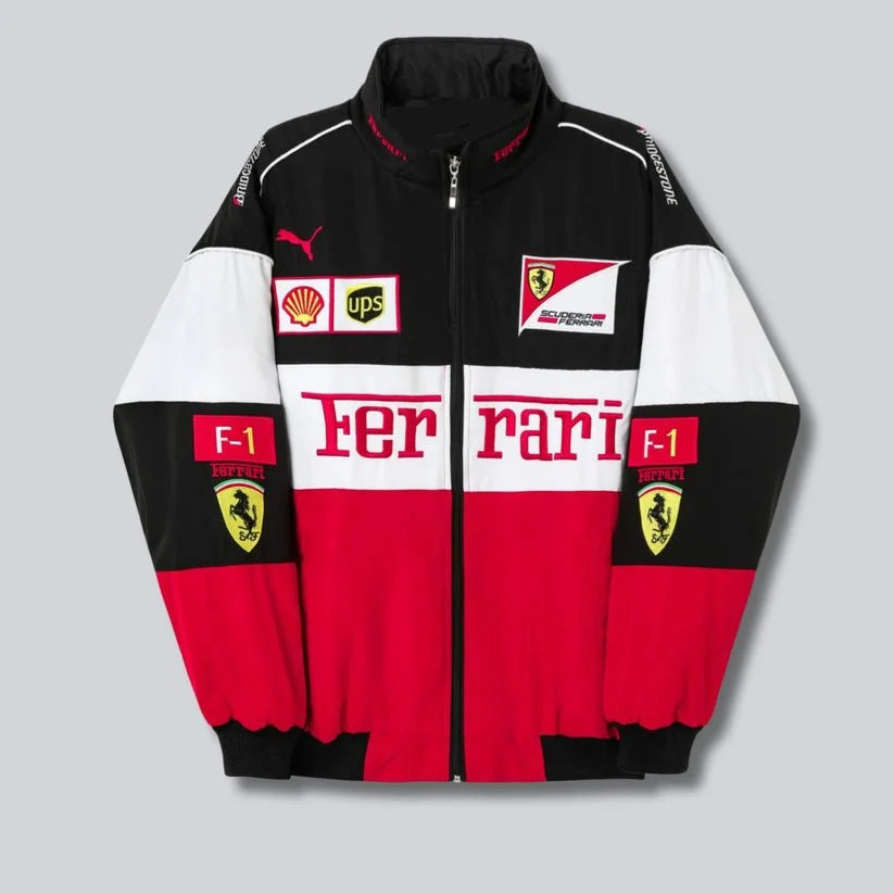 Ferrari F1 Vintage Racer Jacket | Classic Motorsport Fashion - Prime Fitz