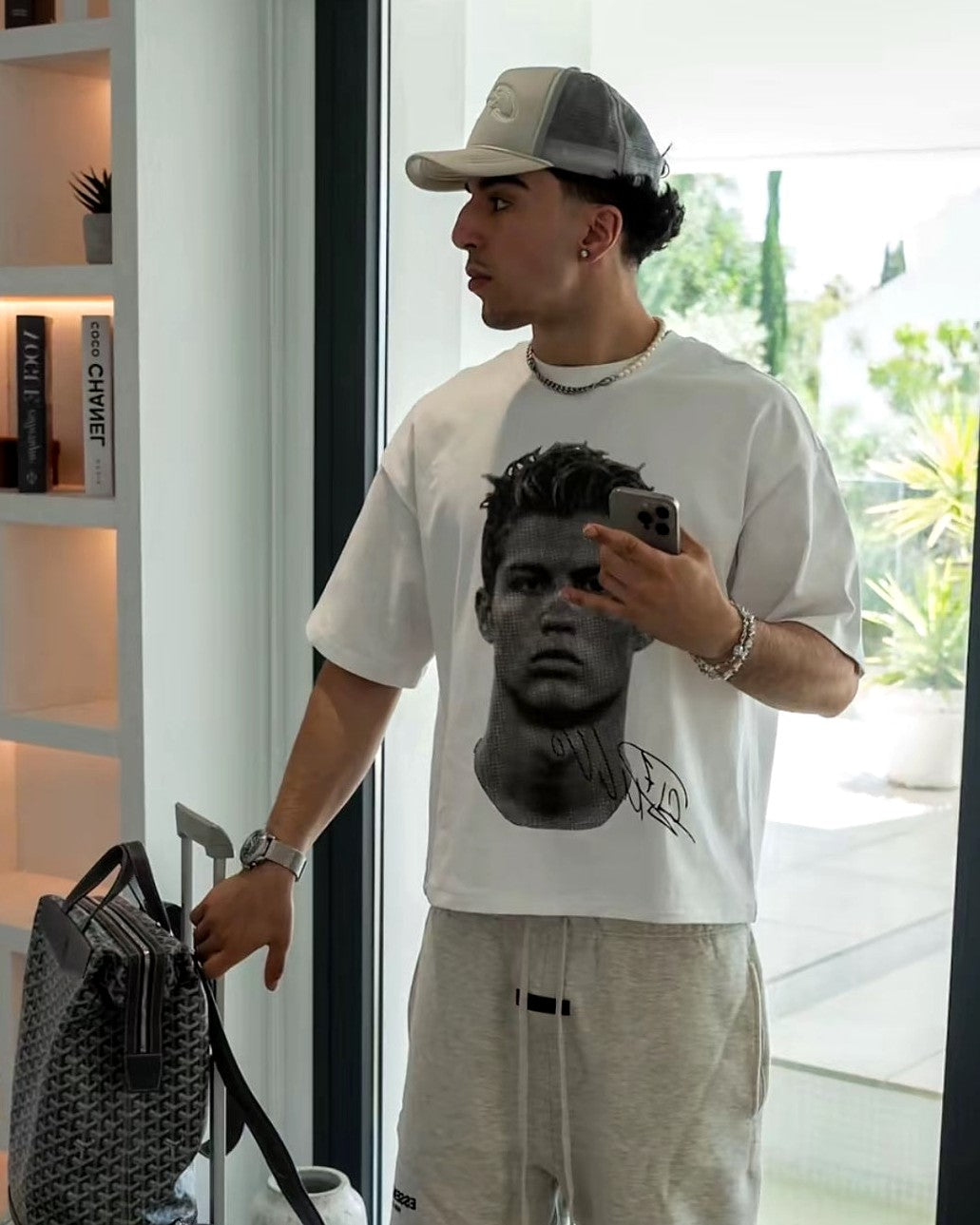 "CR7 Big Face" Oversized Boxy Tee - Prime Fitz