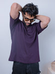 Everyday Oversized Tee - Eggplant Purple