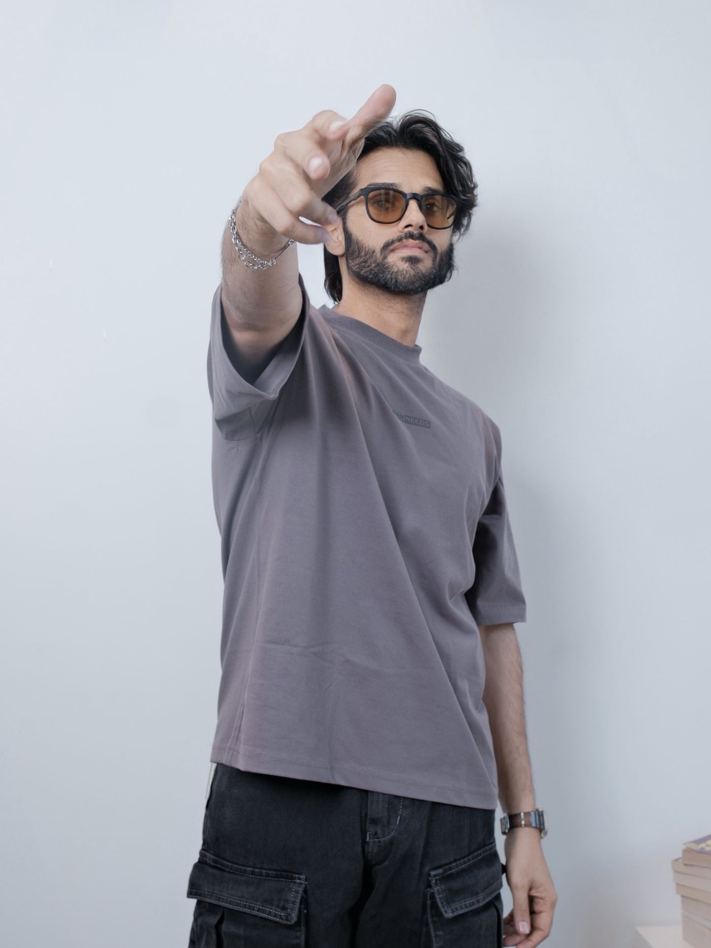 Everyday Oversized Tee - Pebble Grey