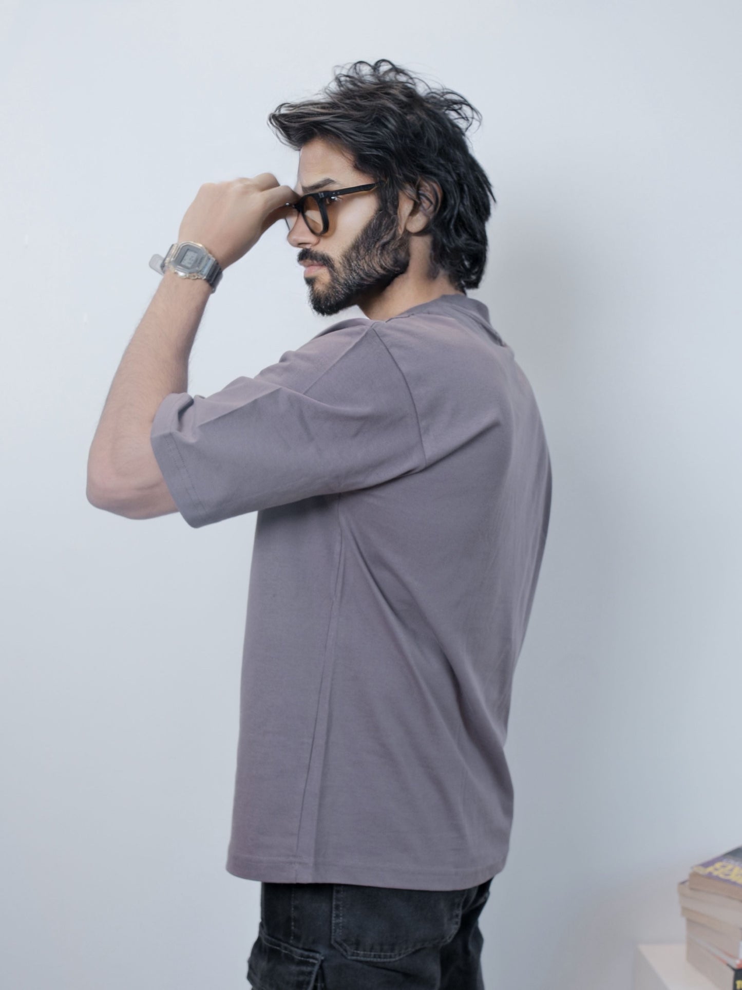 Everyday Oversized Tee - Pebble Grey