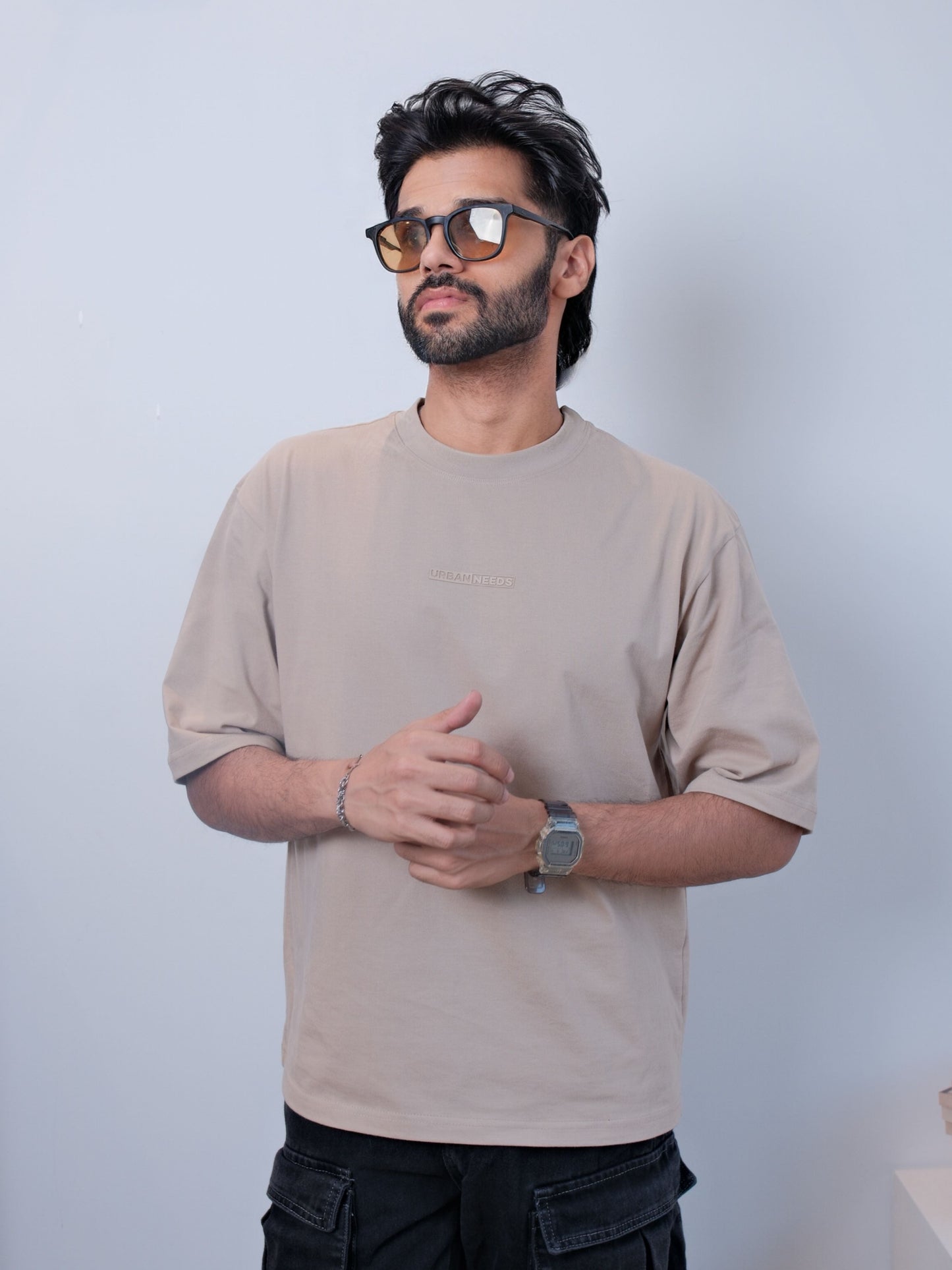 Everyday Oversized Tee - Cold Coffee