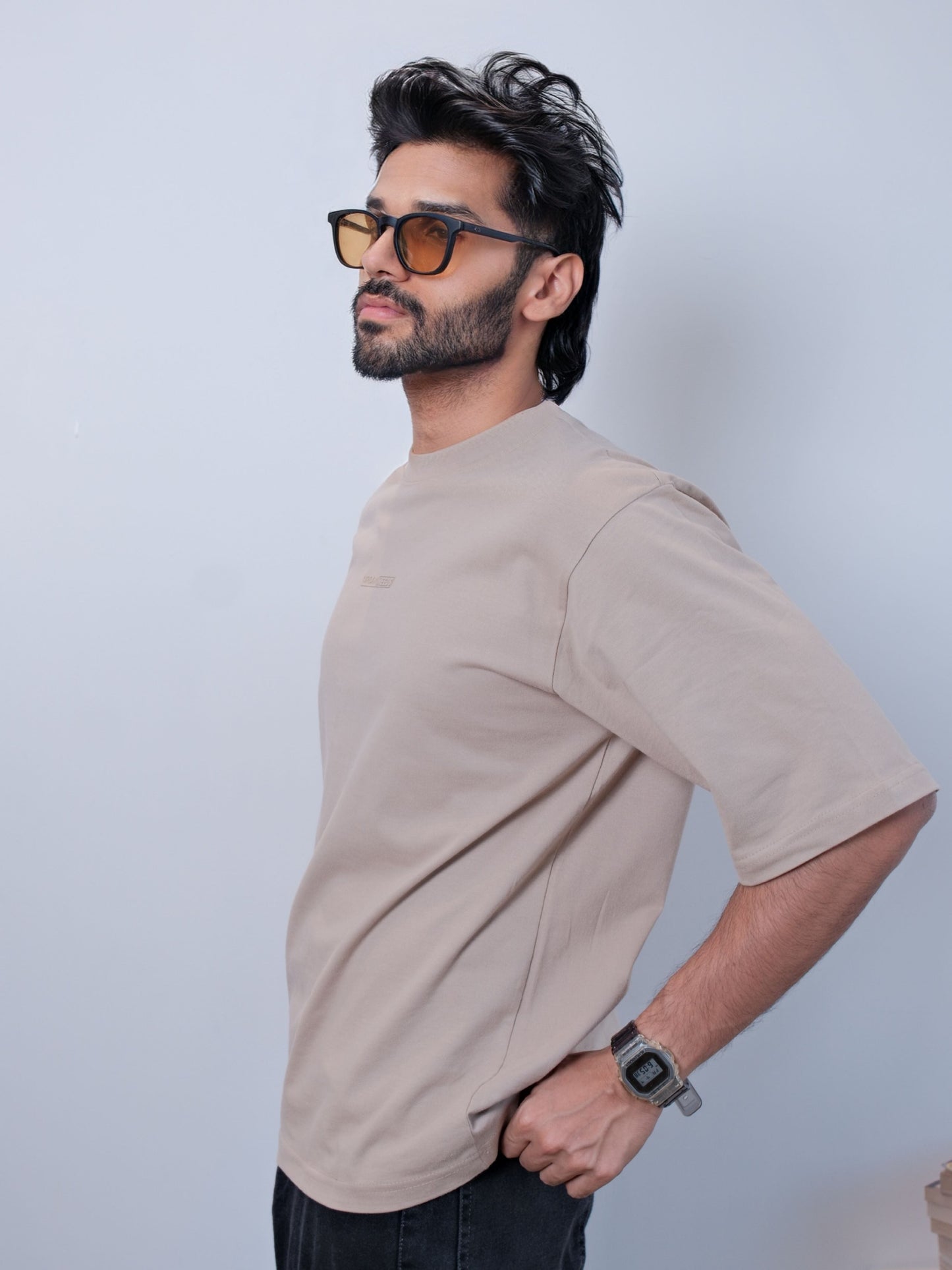 Everyday Oversized Tee - Cold Coffee