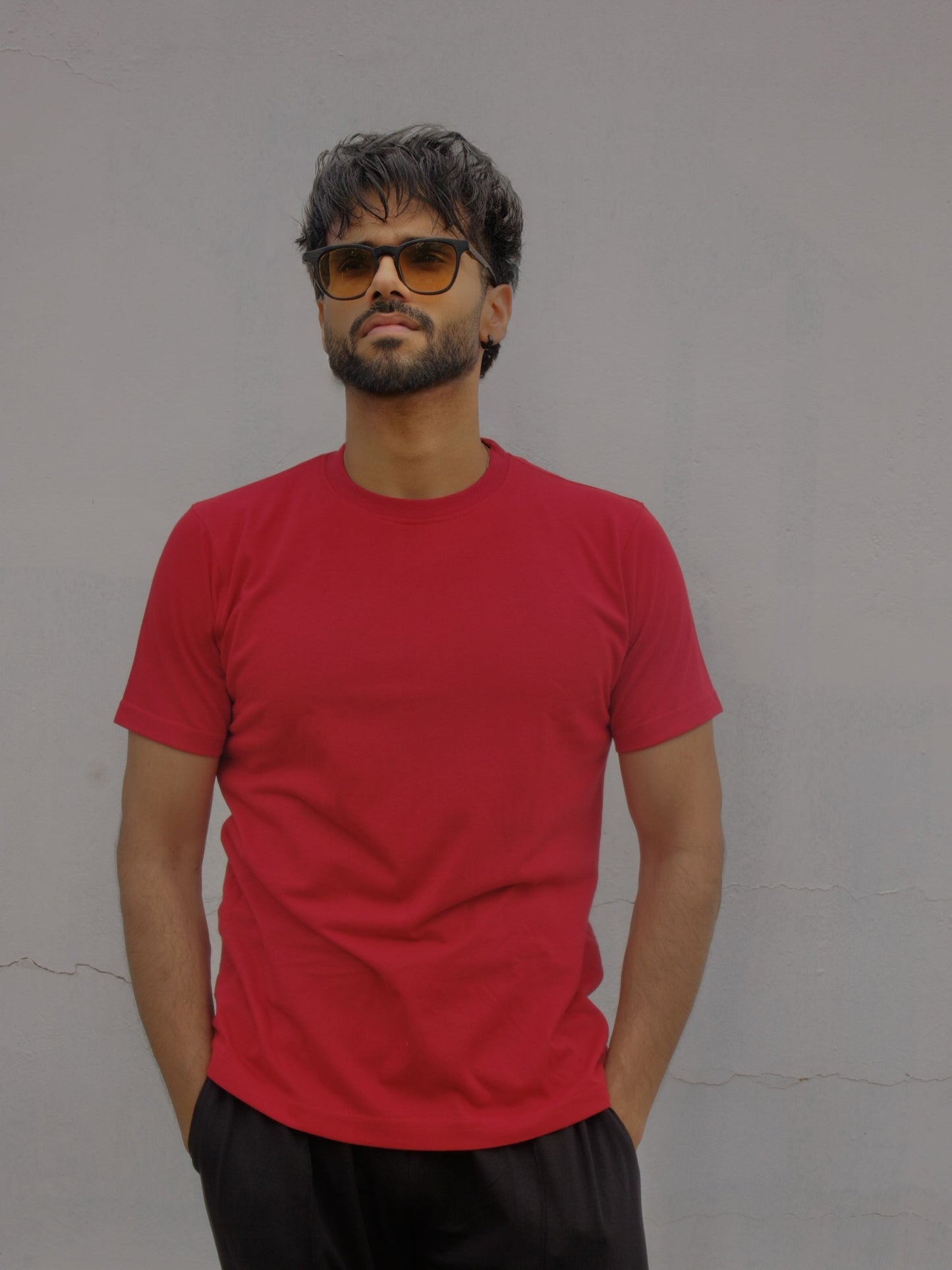 Basic Slim Fit T-shirt - Red Flag
