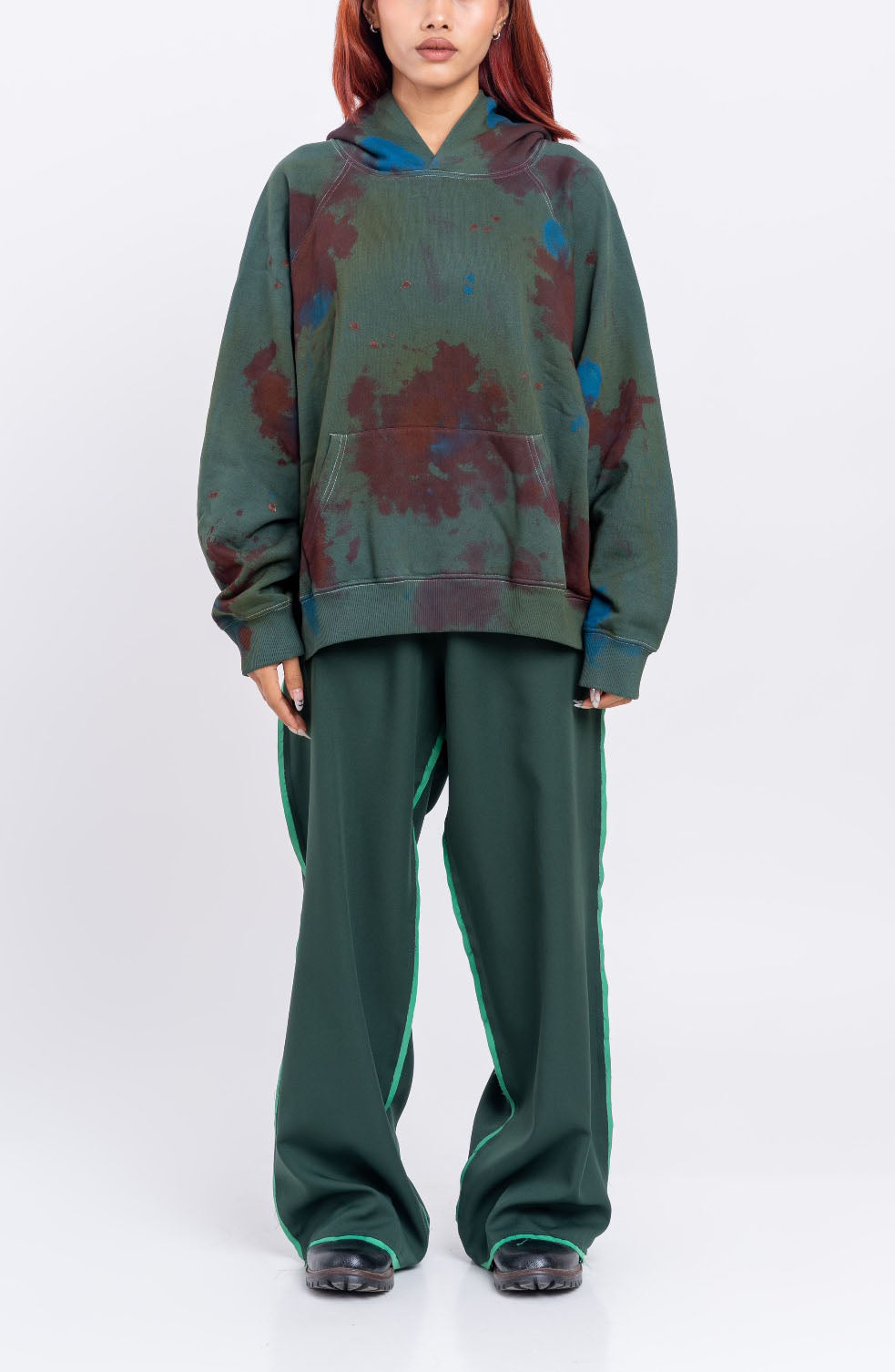 Huemn Blood Washed Hoodie (Green)