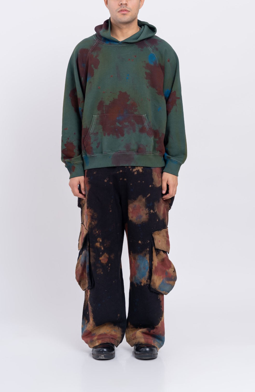 Huemn Blood Washed Hoodie (Green)