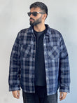 Corduroy flannel jacket - Midnight blue