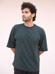 All Day Oversized Tee - Deep Green