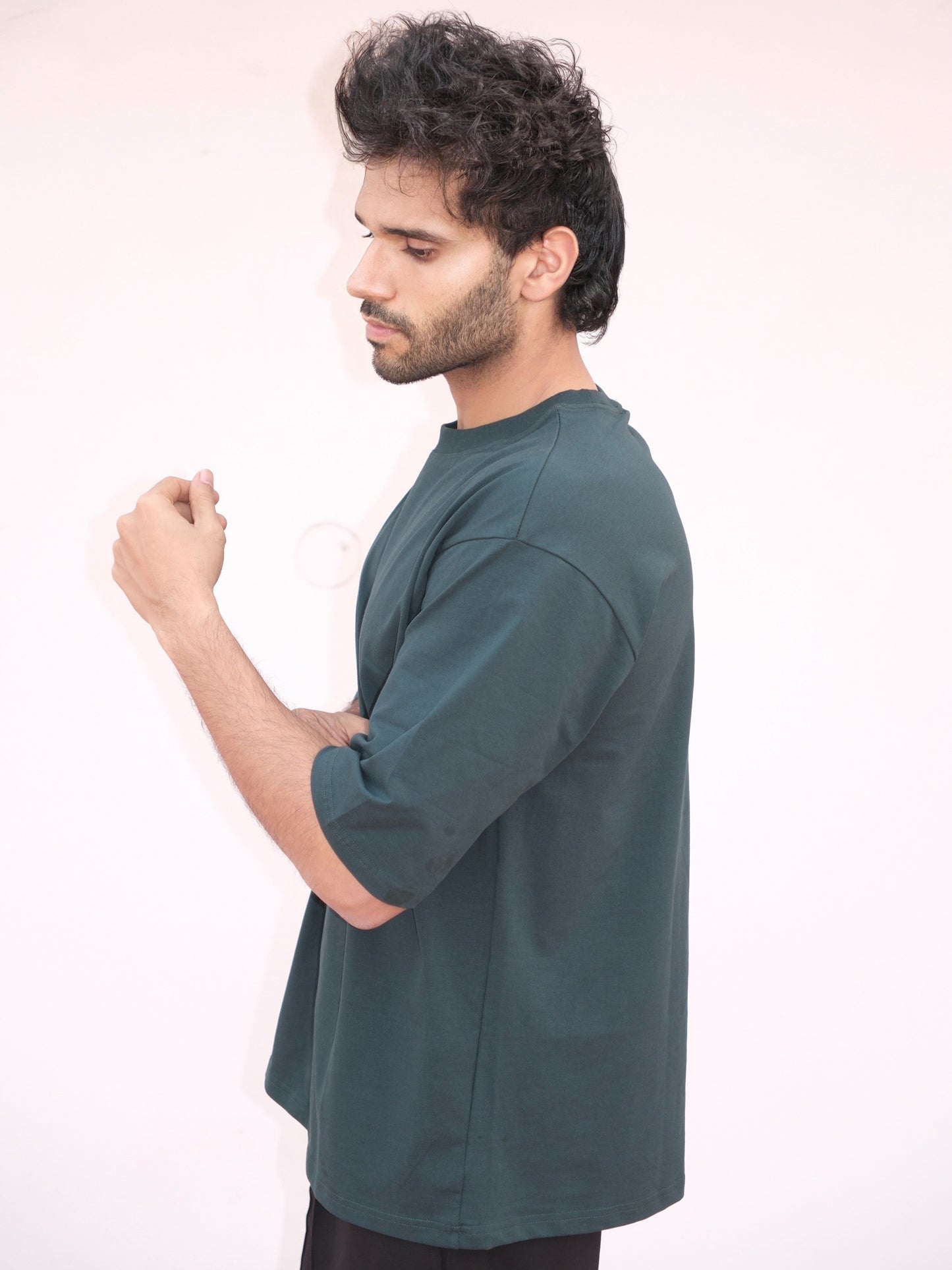 All Day Oversized Tee - Deep Green