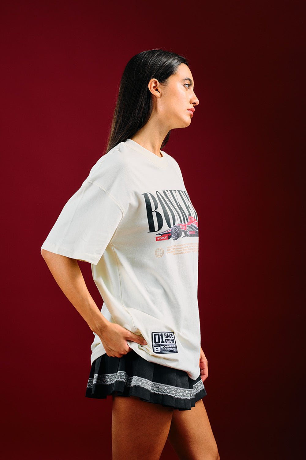 Need for Speed White Oversized T-shirt