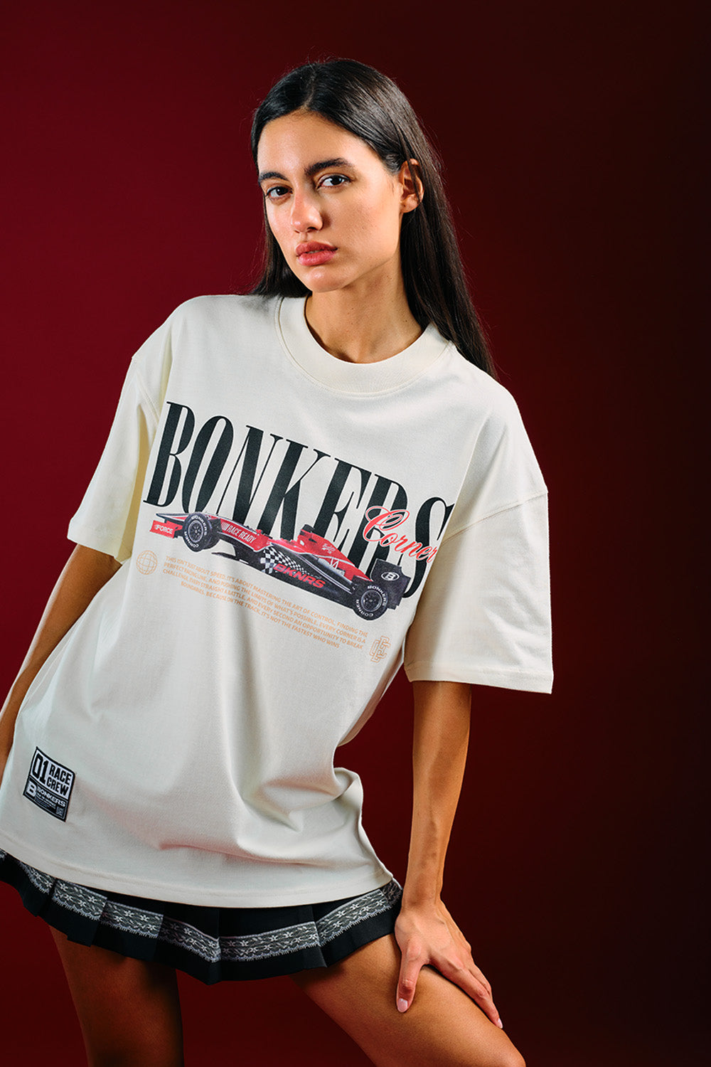 Need for Speed White Oversized T-shirt