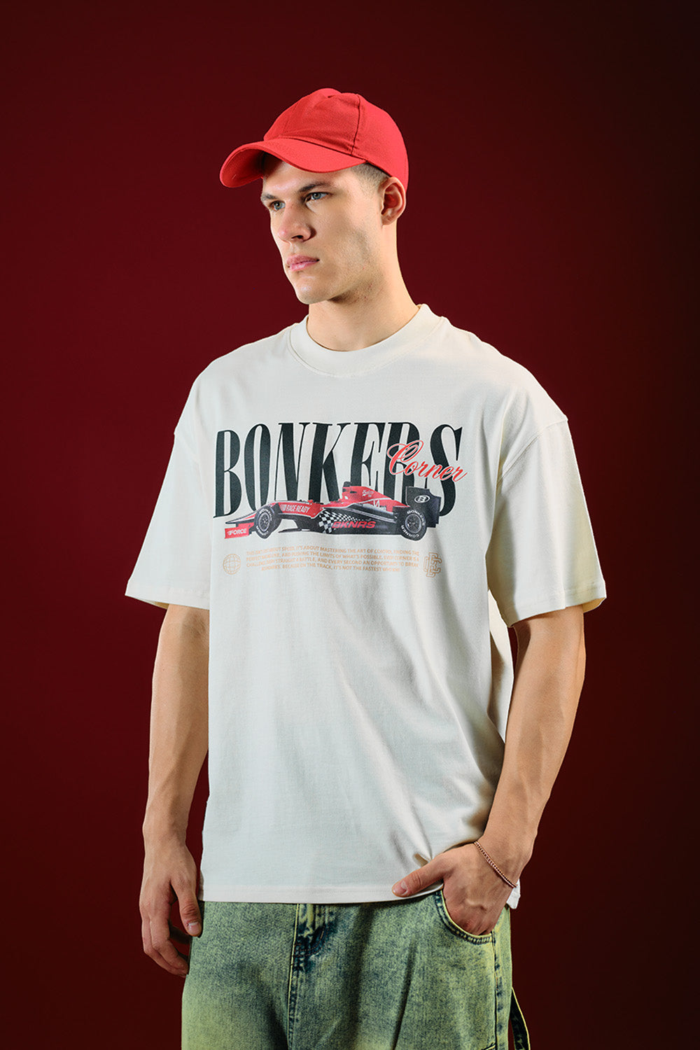 Need for Speed White Oversized T-shirt