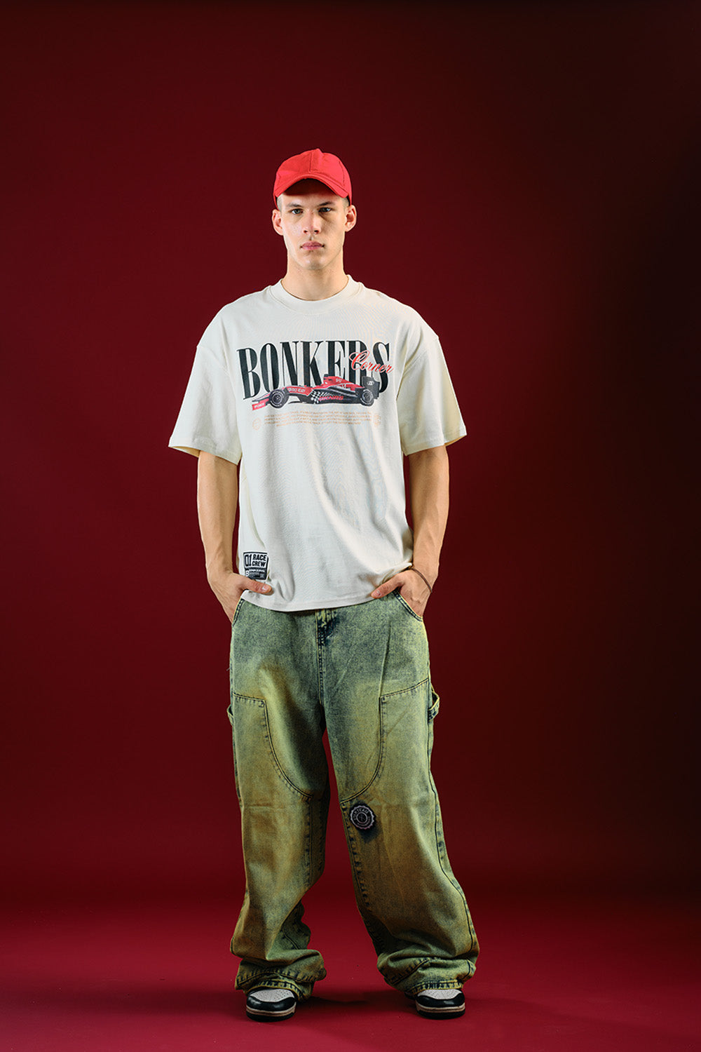 Need for Speed White Oversized T-shirt