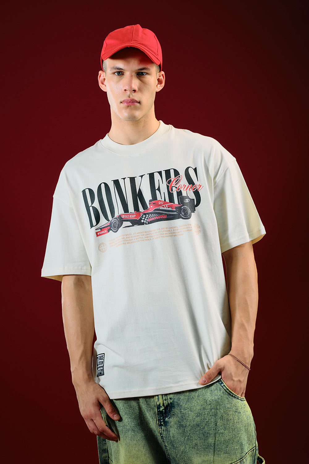 Need for Speed White Oversized T-shirt