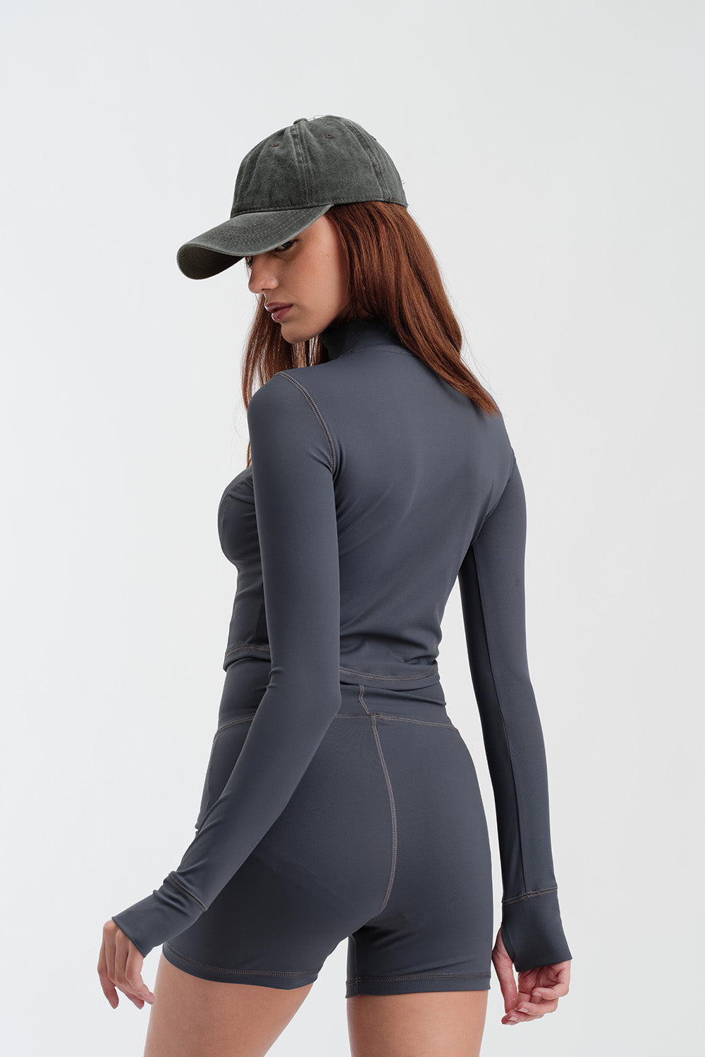 Odyssey Grey Defined Cropped Jacket