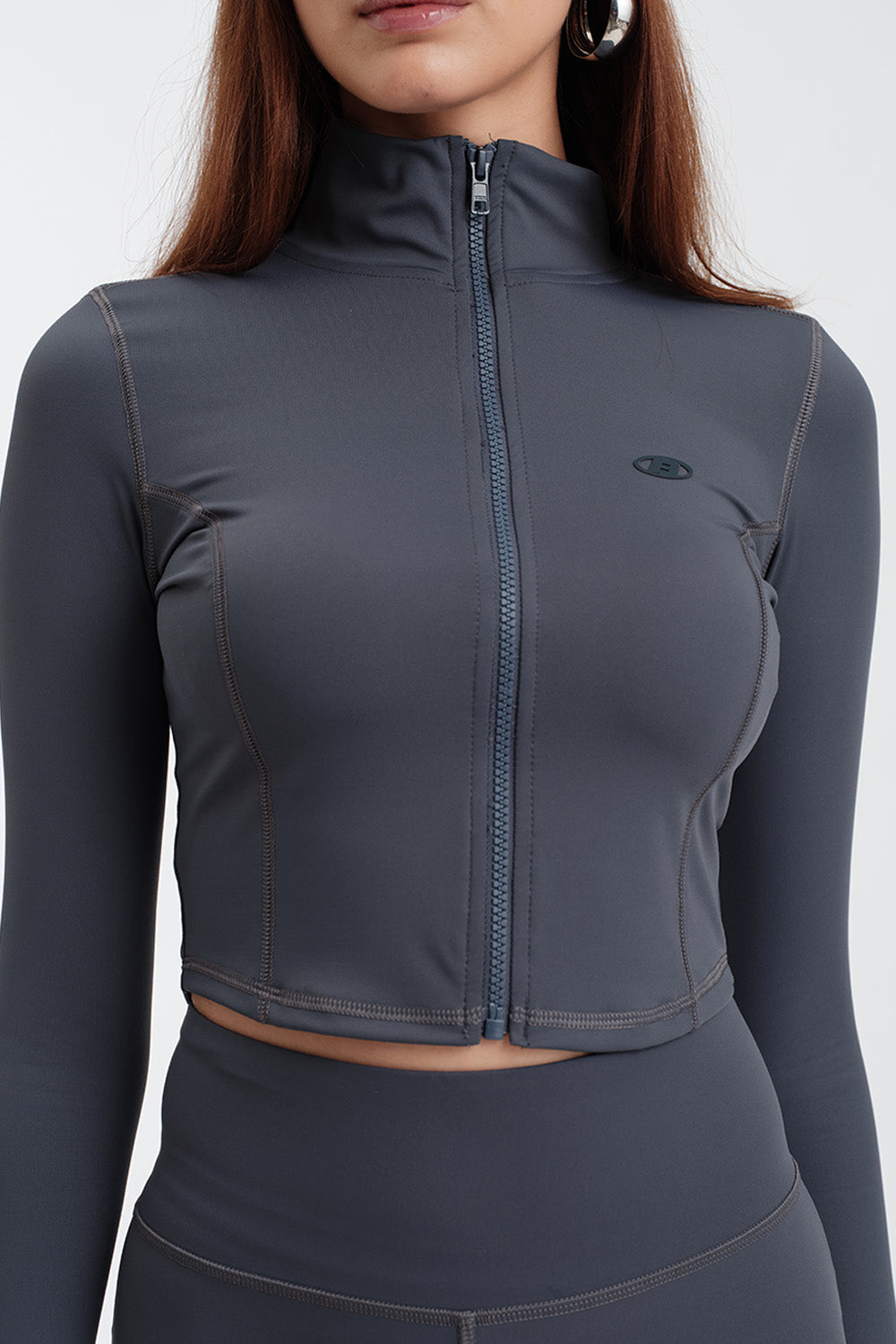 Odyssey Grey Defined Cropped Jacket