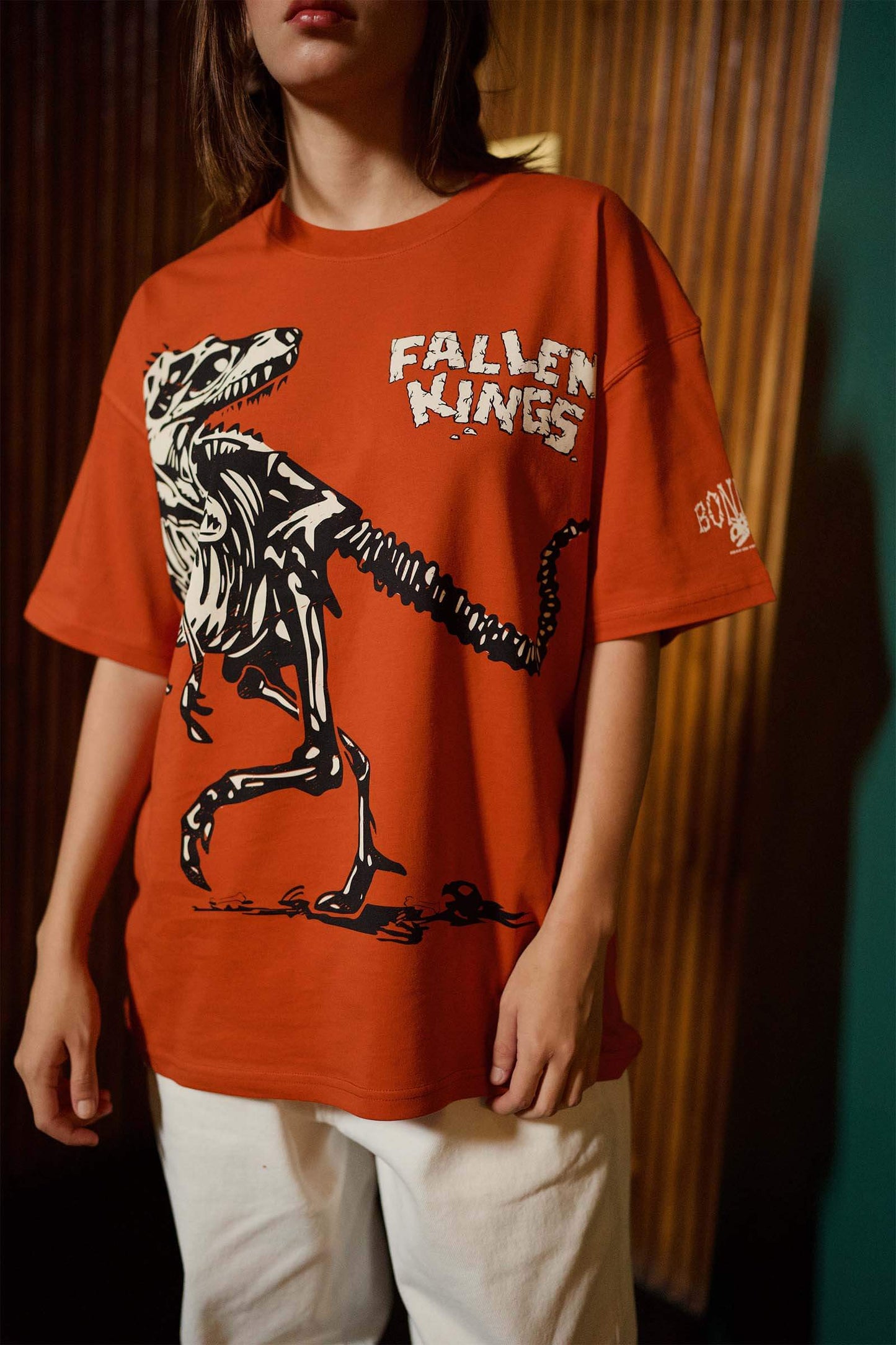 Orange Fallen Kings Oversized T-shirt