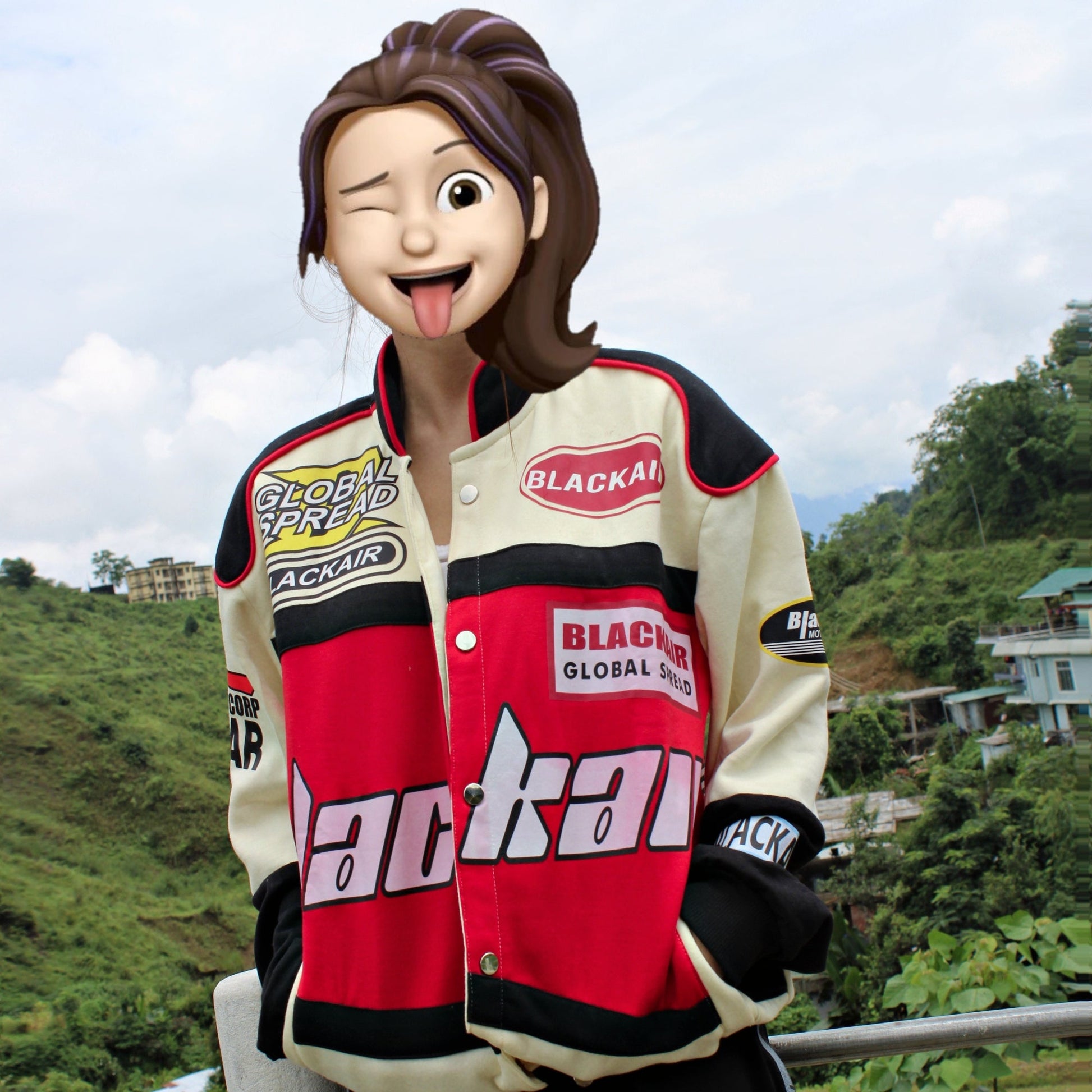 Women’s Black Air Racing Jacket | Bold Motorsport Fashion - Prime Fitz