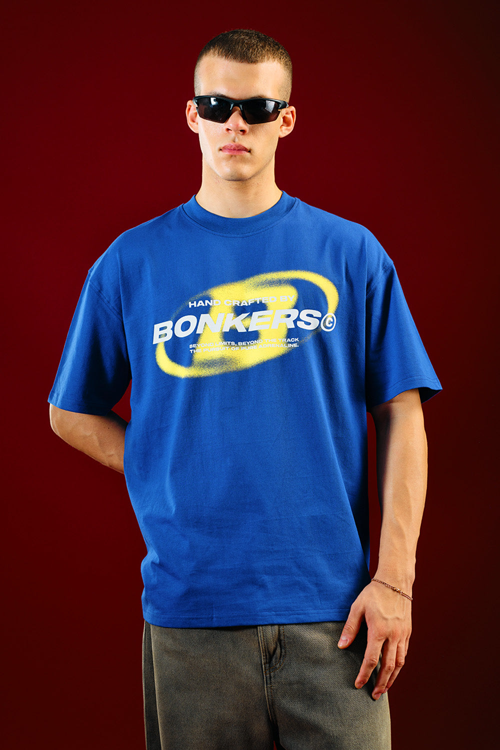 Project: Bonkers Blue Oversized T-shirt