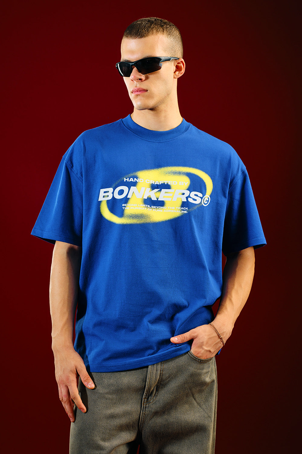 Project: Bonkers Blue Oversized T-shirt