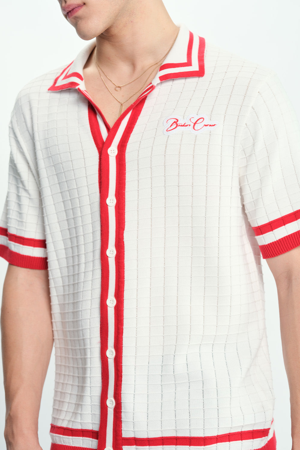 Red Grid Theory Shirt