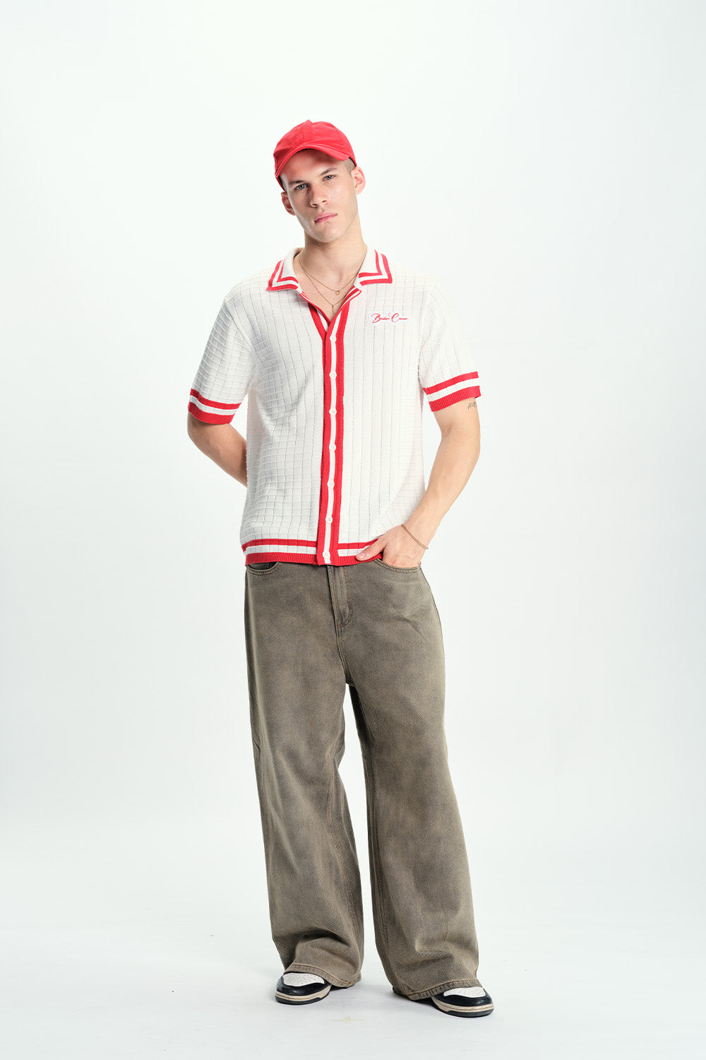 Red Grid Theory Shirt